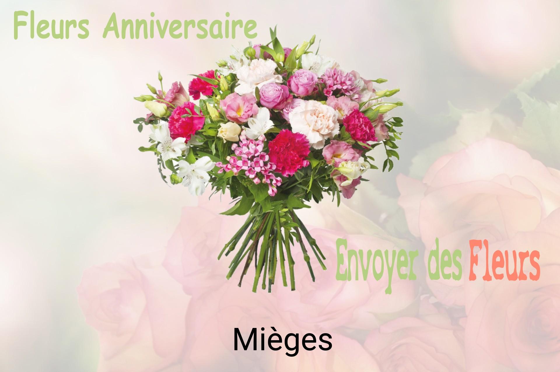 Bouquet de fleurs d’anniversaire livré à Mièges